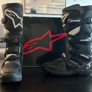 AlpineStars Woman’s Tech 3 Moto Boots Black Size 9